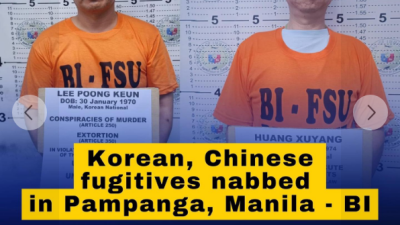 필리핀 이민국, 살인 공모와 공갈혐의 한국인 이씨 체포